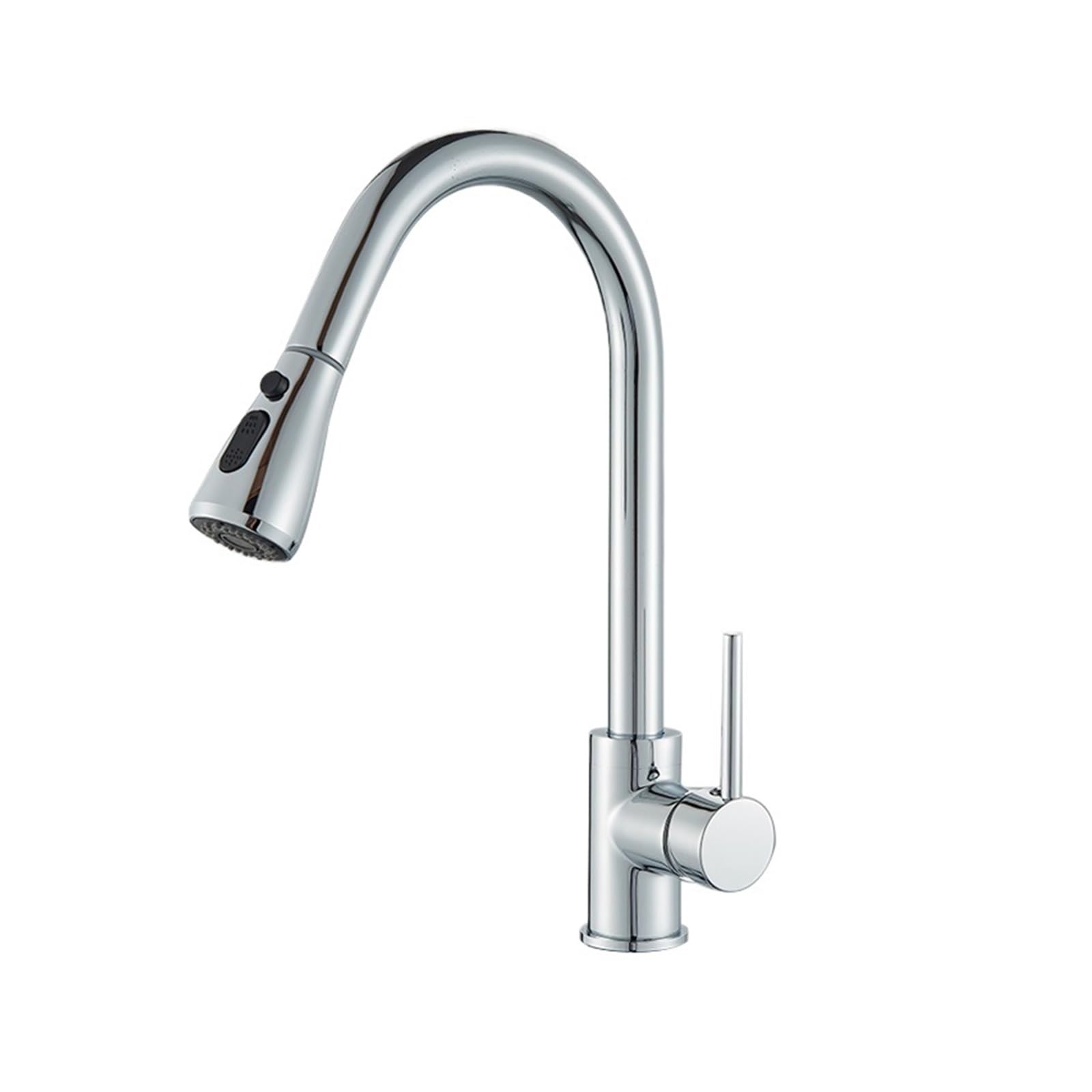Robinet d'évier extractible multifonction avec mitigeur chaud froid en inox