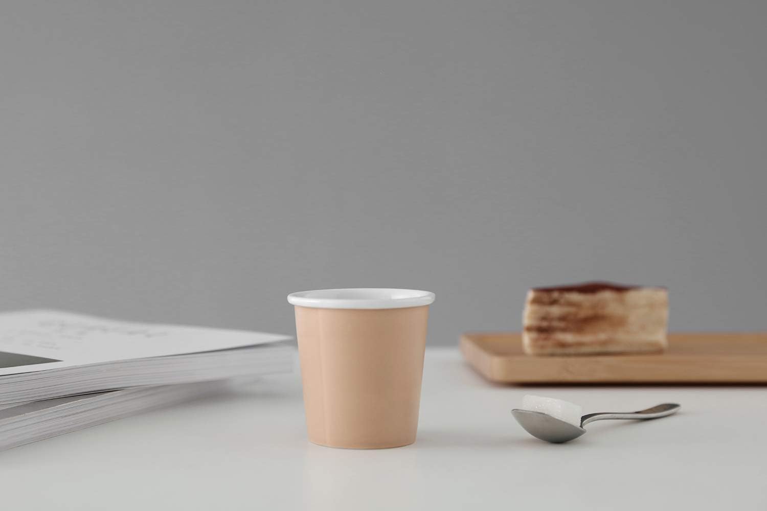 Black Friday - 80% OFF Viva Scandinavia 9102205 Espresso Cup, Porcelain, Beige, 6.3 x 6.3 x 6.3 cm