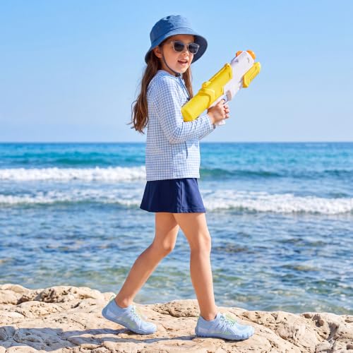 Image of Stelle Water Shoes for Kids Adjustable Laces | Quick Dry Barefoot Non-Slip Shoes with a Roomy Toe Box for Boys and Girls,Beach,Hiking,Toddler to Big Kid