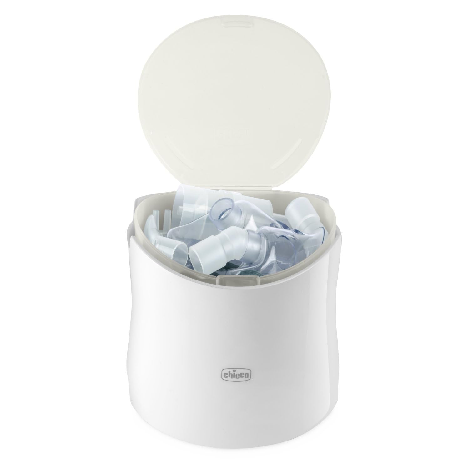 Chicco Easy Breath Inhalationsgerät, Niedlicher Pinguin, Piston-Aerosol für Babys, Kinder und Erwachsene, Tragbares Aerosol, Ultrakompakt, mit zwei weichen, ergonomischen Masken, 0 Monate+