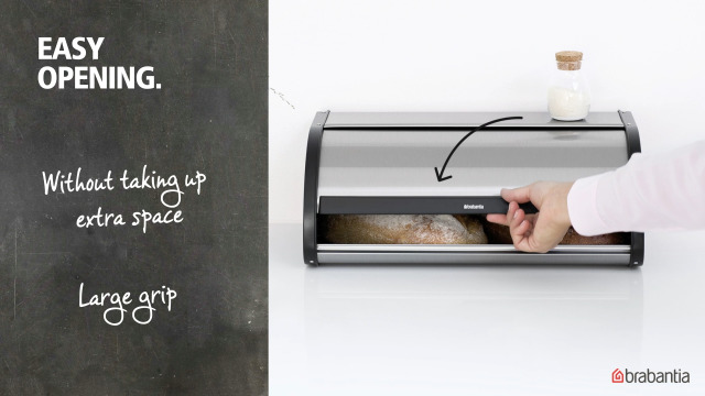 Amazon.com - Brabantia Roll-up Lid Bread Box Almond - Vegetable Bins