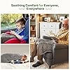 Sivio Weighted Lap Blanket, Weighted Blankets,Soft and Cozy Cooling Heavy Blanket, Calm and Nap, School and Home,2lbs 20 x 30inches, Grey #5