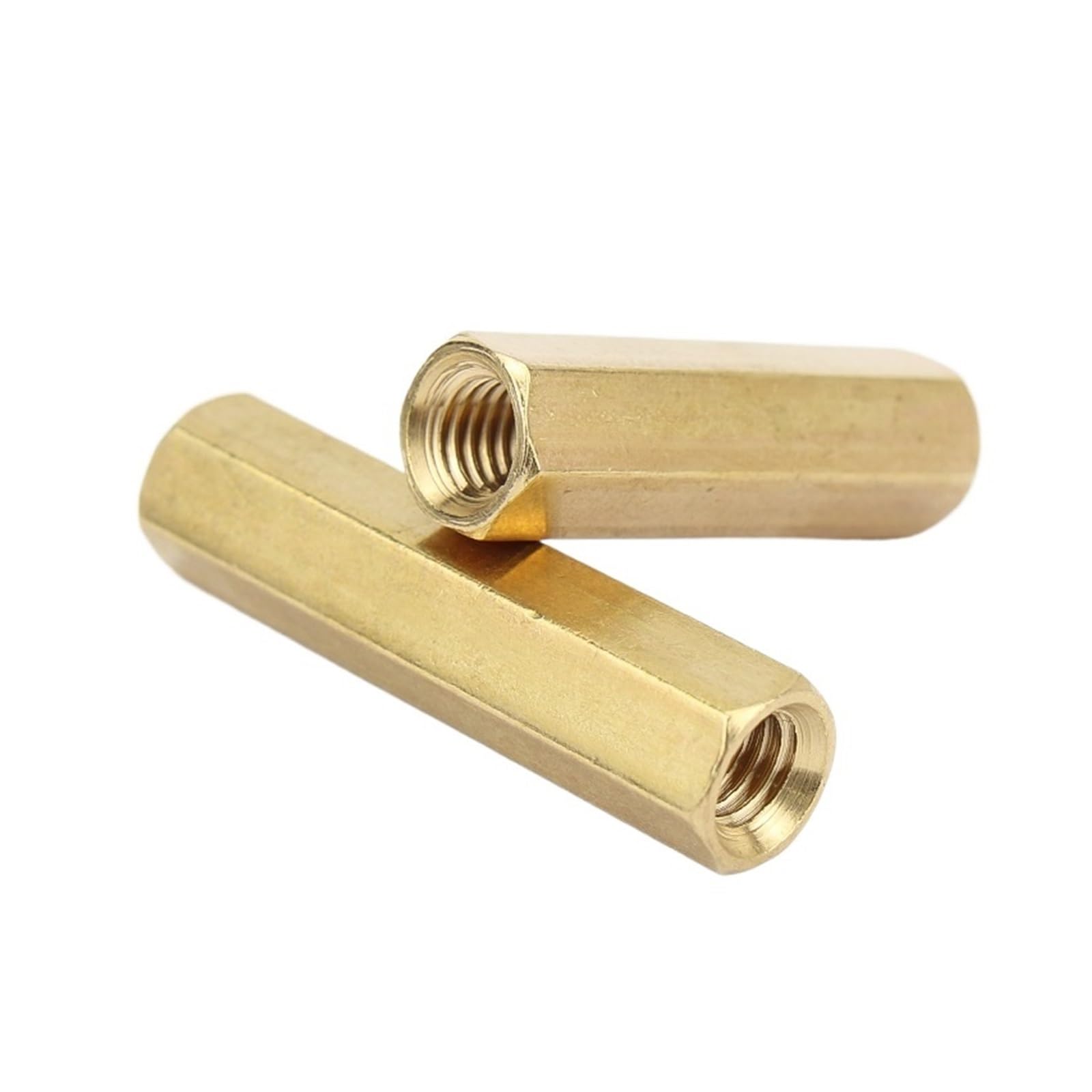 10/50/100 Stück M2 M3 Sechskant weiblich auf weiblich Messing Abstandshalter Sechskantbolzen Abstandshalter Hohlsäulen (Color : 50pcs, Size : M3x35)