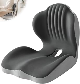 Sitzkissen Orthopädisch mit Rückenlehne, Ergonomisches Rückenstützkissen