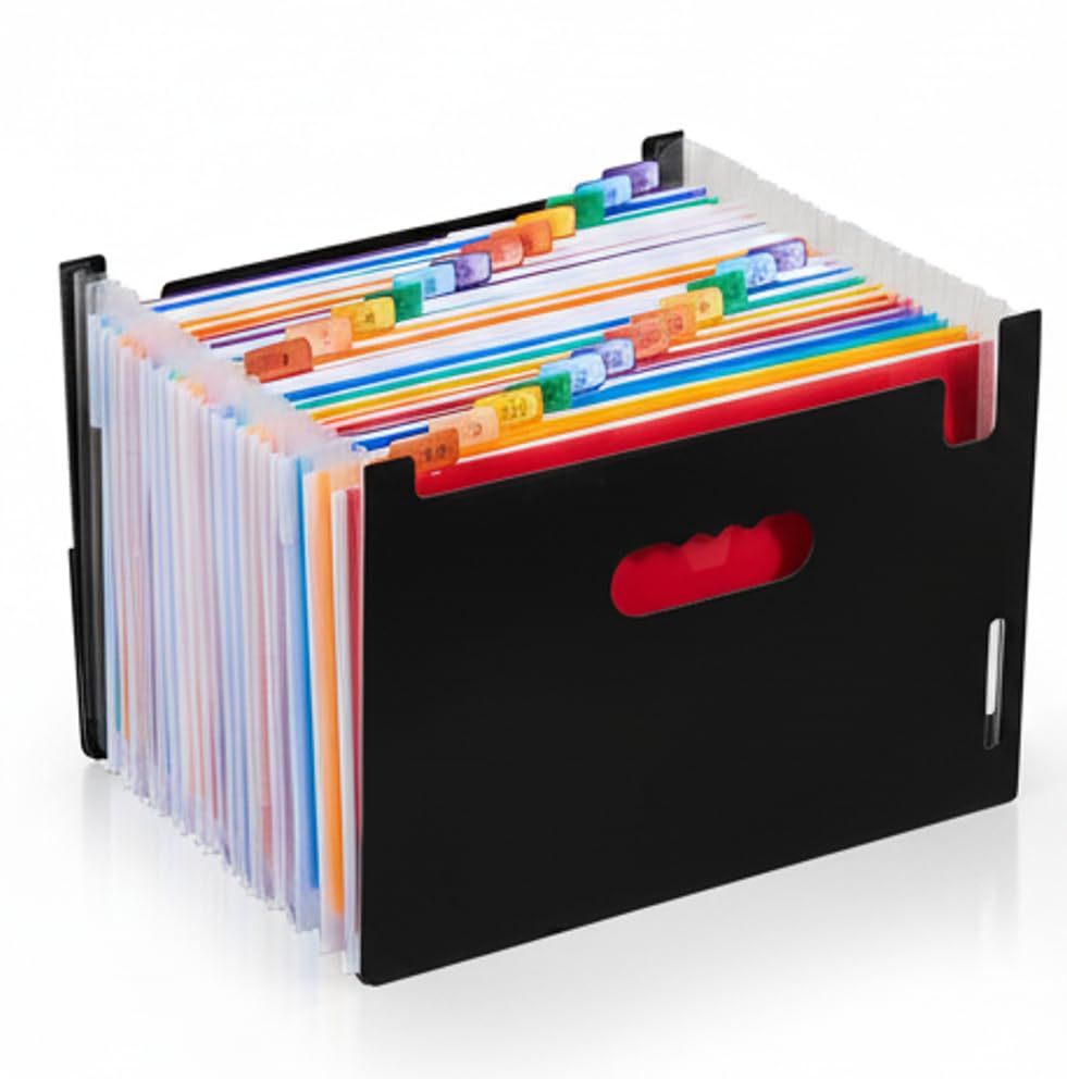 Pochettes en plastique A4 pour archiver vos reçus mensuels à la maison ou au bureau