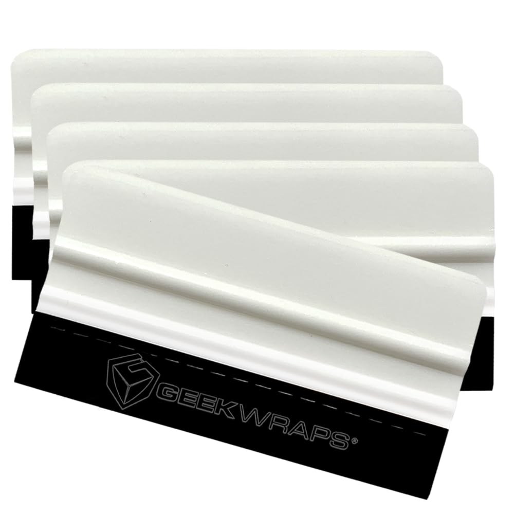 Geek Wraps 6 Inch Soft Edge Squeegee - 5 Pack | Patented H Tech for Vinyl Wraps, PPF & PWF, Window Tint & Wet-Apply Graphics