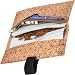 Produktbild SIMARU Tabaktasche Drehertasche aus stabilem Kork, ideal für deinen Drehtabak/Tabak, Tabakbeutel bzw. Tasche in vielen Farben erhältlich, Tabaketui für Herren und Damen (Blumenmuster)