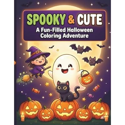 Spooky & Cute: A Fun-Filled Halloween Coloring Adventure