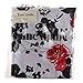 Fancyqube(TM Women Pleated Vintage Skirts Floral Print Midi Skirt Red Large