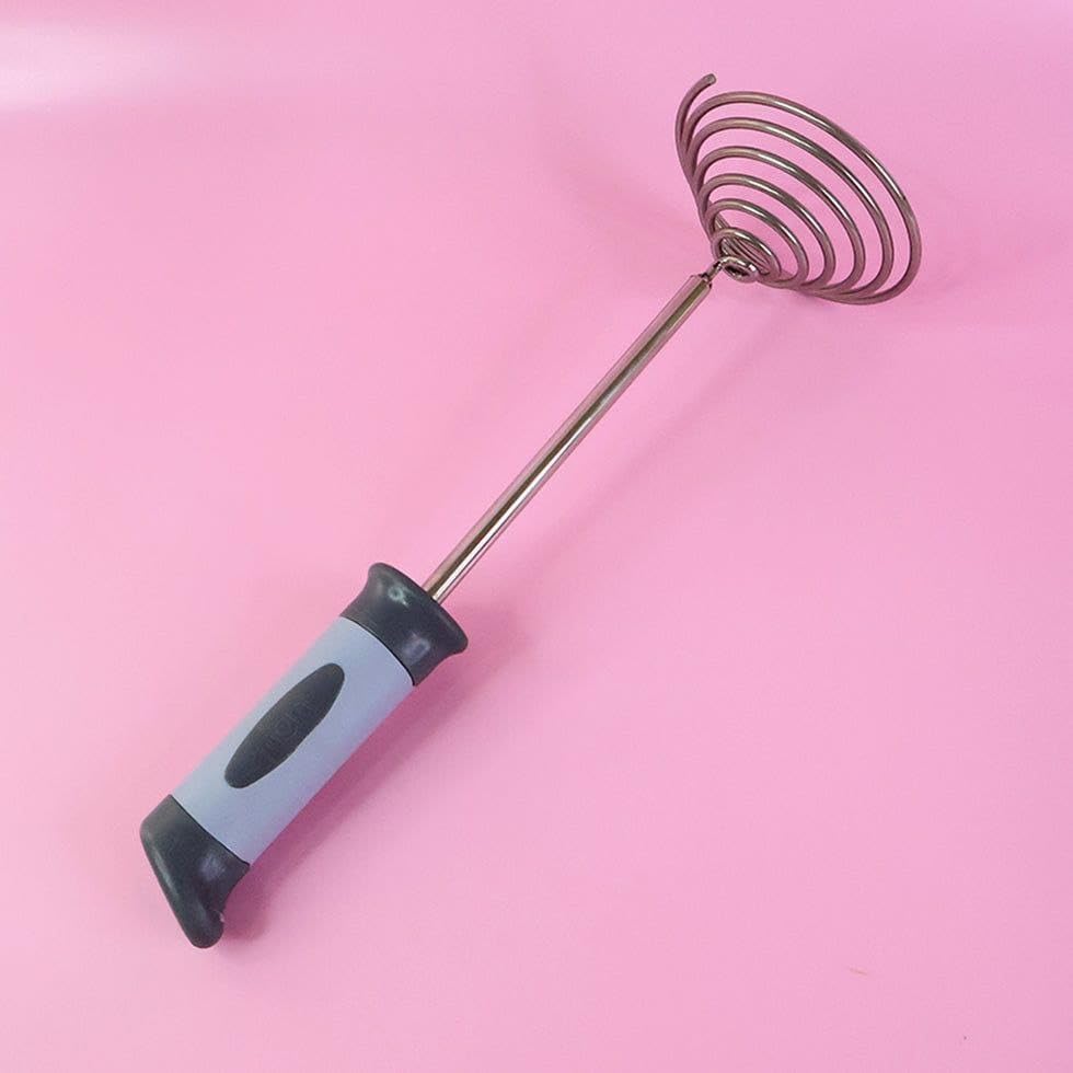 Image of Spring O'Masher Heavy Duty Stainless Steel Potato & Vegetable Masher | Strong Grip Handle Hand Masher for Pav Bhaji, Baby Food, Dal & Fruits | Durable Kitchen Masher Tool