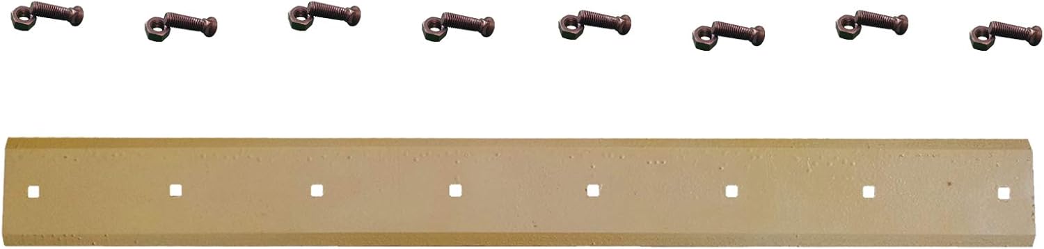 6718007 Heat Treated Skid Steer Bucket Cutting Edge with Hardware, fits Some Bobcat Buckets, 8 Bolt, 5/8"X8"X74"