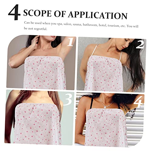 HEALLILY 30 Peças Saia De Banho Sauna Envoltório Toalha Corporal Descartável Capas De Salão Roupão D