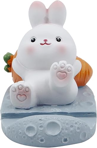 Miniatura 9 de Suillty Lindo conejo animal teléfono celular soporte para escritorio Smartphone teléfono móvil soporte escritorio decoración hogar regalo