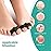 Welnove Pack of 12 Bunion Corrector, Toe Separators with 2 Loops, Big Toe Spacer Suitable for Bunion and Overlap Toe (Black)