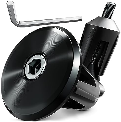 QUARKZMAN Fahrradlenker-Endstopfen - Erweiterbar, Weiß