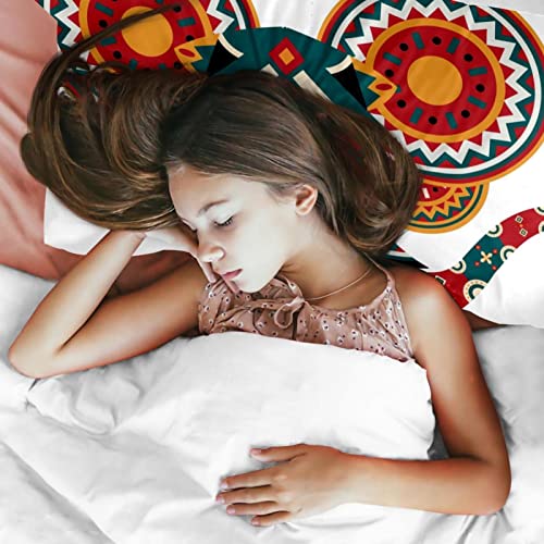 Housse de couette éléphant géométrique légère chaude douce