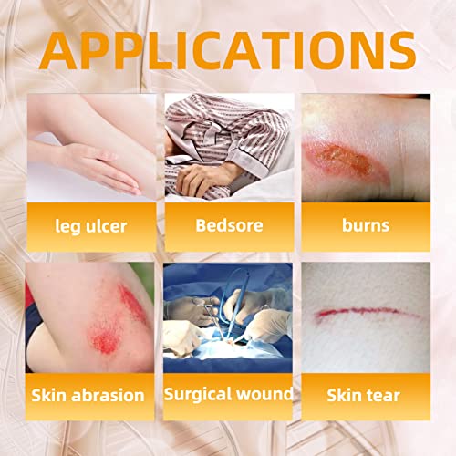 Dr.med Sacrum Silicone Foam Dressing With Adhesive Border 7.2"X7.2"-6 Pcs/Box, Absorbent Breathable Bed Sore Waterproof Sacral Bandage Pad For Pressure Ulcer Wound Dressing #TOP5