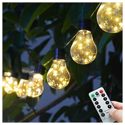 Janchs 14ft Battery Operated 20 Hanging Bulb 100 LED String Lights, Vintage Commercial Battery Outdoor Lights for Indoor Outdoor Decorations Home, Bedroom, Patio, Balcony, Christmas Party (8 Modes)
