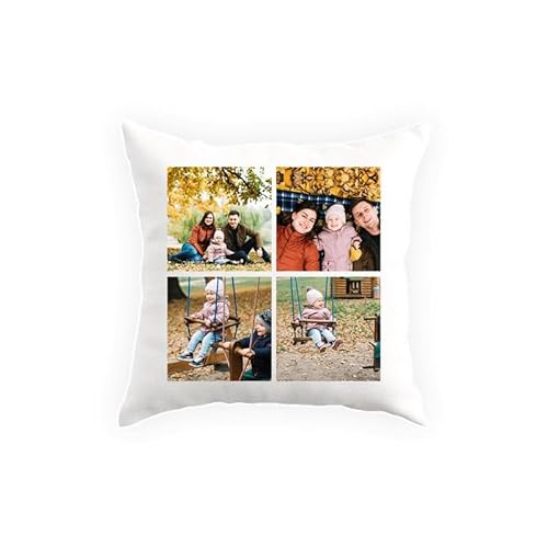 Personalised Cushion With 4 Photo | Custom Pillow Case For S