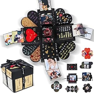 YITHINC Caja Sorpresa con Fotos, Explosiva, Ideas Originales de Bricolaje, Regalo de San Valentin para Mujer Hombre