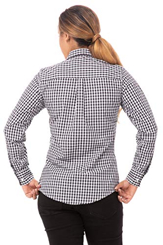Chef Works Women's Gingham Dress Shirt2