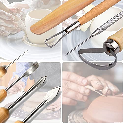 Waltert W CT001 Clay Tools 40Pcs Pottery Tools Clay Sculpting Tools Polymer Clay Tools Kit Ceramic Tools thumb #6