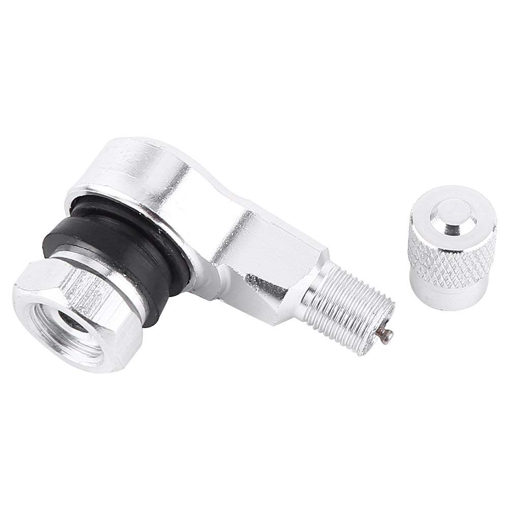 Valvola Pneumatico 90 Gradi In Alluminio, 2 Pezzi, Per Auto E Moto, Stelo 11,3 Mm Con Guarnizione Antigoccia, Rosso
