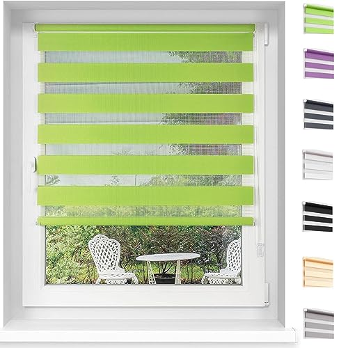 Dachfenster Rollo Verdunkelungsrollo, 100x220cm Hitzeschutz und Sichtschutz, Verdunkelungsfolie Verdunklungsstoff inkl. Montagematerial, für Fenster und Tür, Grün