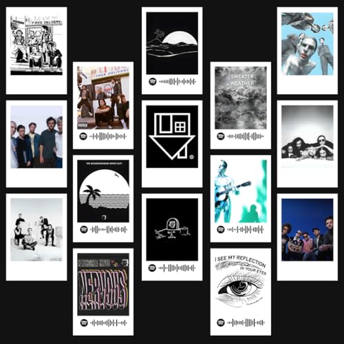Image of Funk You Store Neighbourhood | Neighbourhood Band Songs Polaroids Kit (Set of 15) | Neighbourhood Band's Songs Size (8 x 6 cm) NBHD Posters for Phone Accessories, Bedroom, Office, room decoration