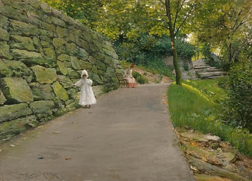 Toile Imprimé dans le parc de William Merritt 60x90cm pour Décoration Bureau