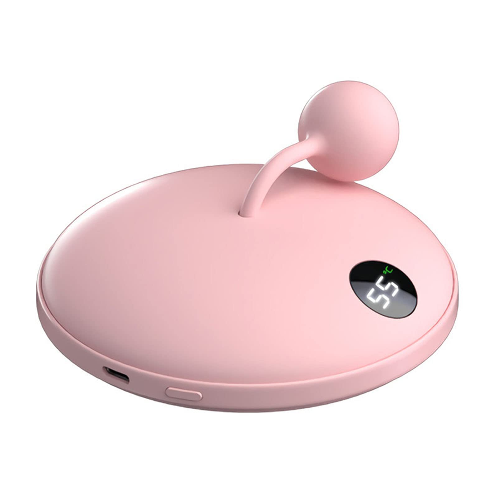 Chauffe-Mains Électrique Portable Chaufferette Main Réutilisable Power Bank Cadeau de Noël d'hiver pour Famille Amis,Rose,5000mAh