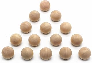 WEICHUAN 1-1/2" Unfinished Wood Ball Drawer Knobs Pulls Handles - Kitchen Cabinets Furniture Dresser Wardrobe Cupboard Drawer Knobs Pulls Handles (Pack of 15)