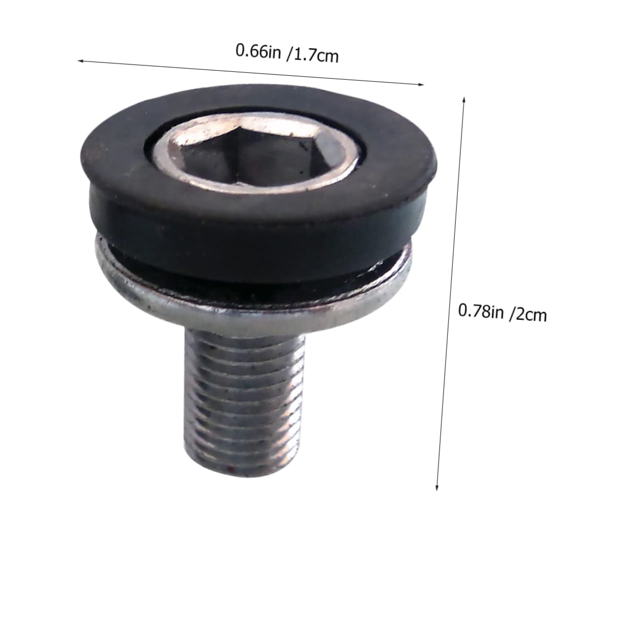 MAGICLULU 10pcs Bike Crank Screws Hexagon Socket Head Screws Bike Accessories Shafts Bolts Crank Arm Fixing Bolts Square Hole