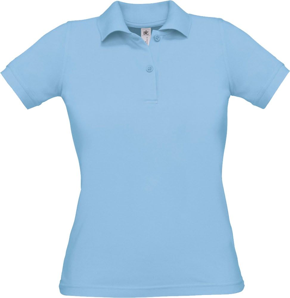 BTC - Polo - Donna Blu Azzurro : Amazon.it: Moda