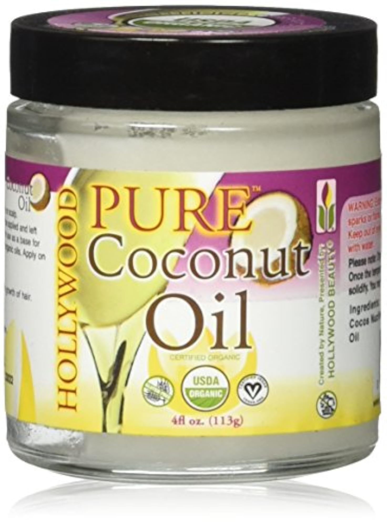 100% Pure Coconut Oil, 4 Oz