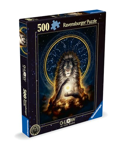 Puzzle 500 pièces phosphorescent : Lion rayonnant Ravensburger France - vue 5