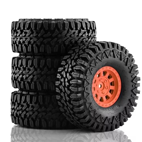 Pneus RC 110mm orange haute performance Axial SCX10 et TRX4