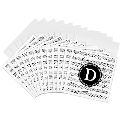 Cartes de vœux musicales Lettre D pour partager des émotions uniques