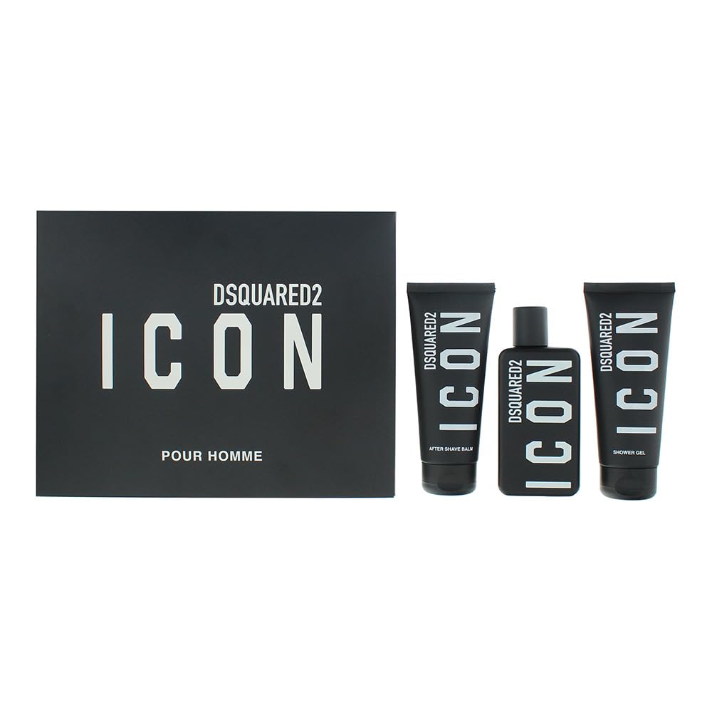 Dsquared2 Icon Pour Homme Set Regalo 3 Pezzi: Eau de Parfum 100ml - Lozione Corpo 10