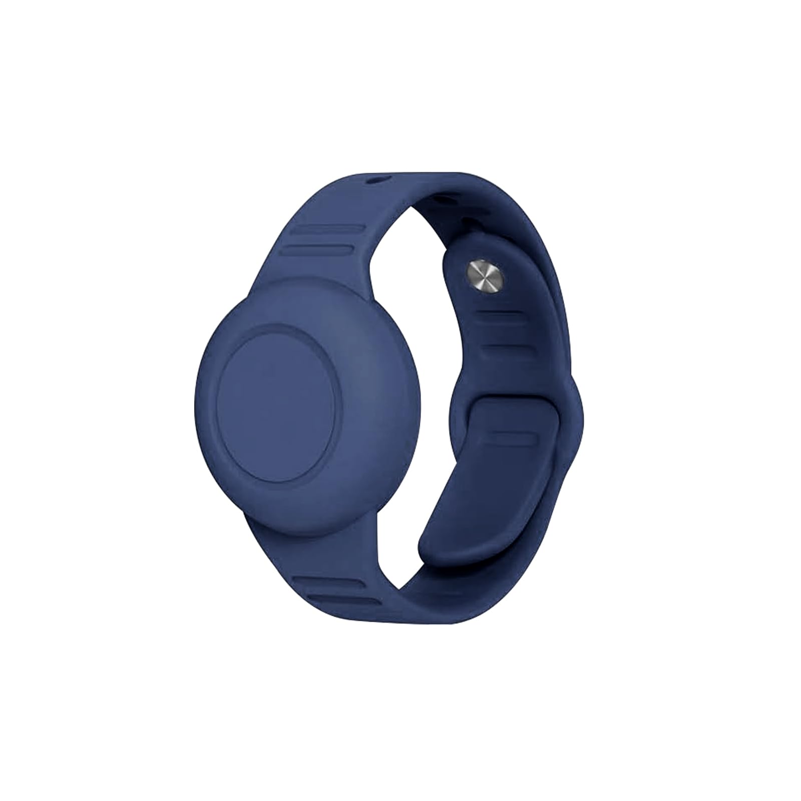Aircawin for Waterproof Airtag Bracelet Kids,2 Packs Silicone Hidden for Airtag Wristband,Anti-Lost for Airtag Holder Case Toddler,for Airtag Case Cover Watch Band GPS Tracker for Child-Black+Blue — view 14