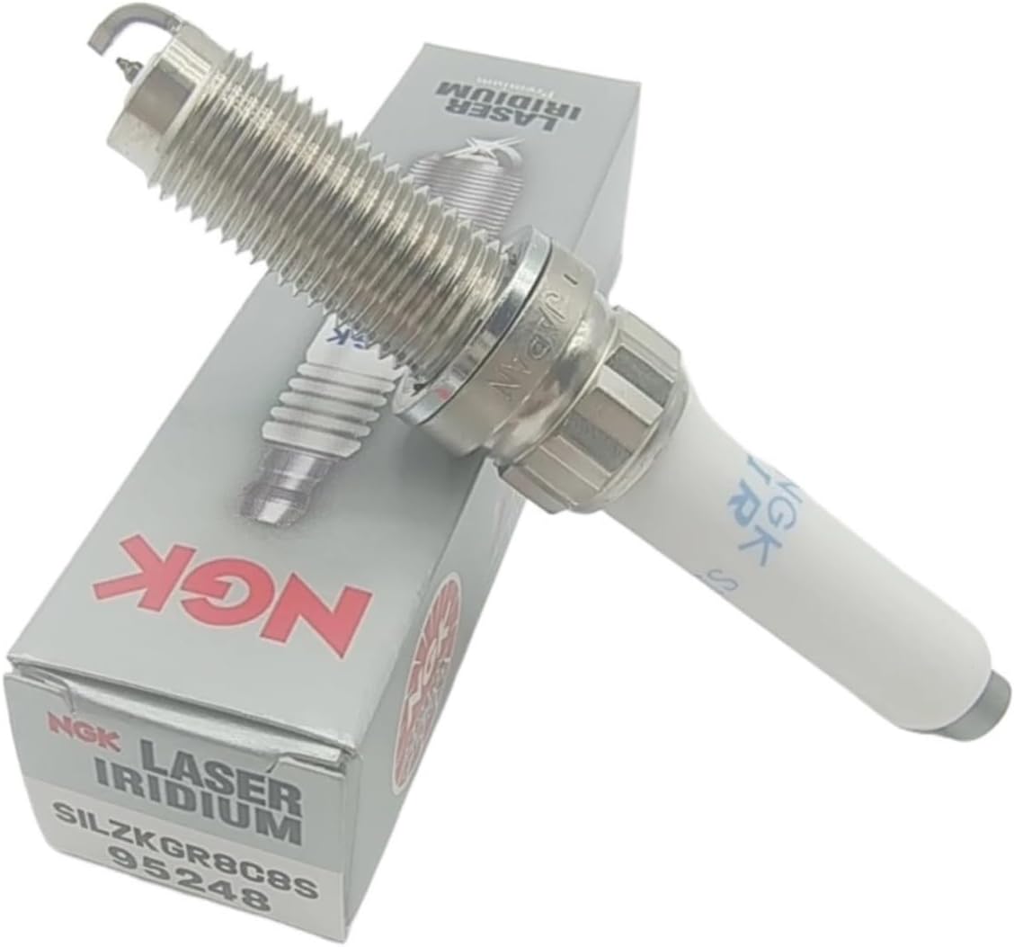 4Pcs NGK SILZKGR8C8S 95248 Laser Iridium Platinum Spark Plug Compatible With BMW I8 B38 B48 B58 Series OE:12120040552 12120046646(4Pcs)