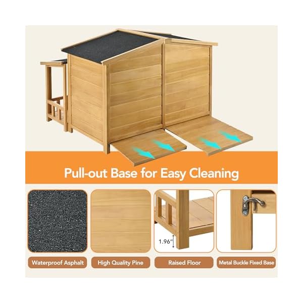 Wood Courtyard Large Dog House