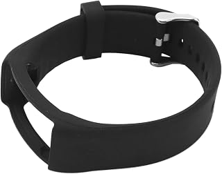 Pzhoais Pulseira de silicone para pulseira A360 A370, pulseira de silicone, pulseira inteligente de substituição para rastreador de atividades preta
