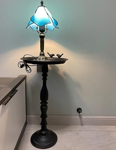 Miniatura 11 de Mesa redonda pequeña decorativa para pájaros, decoración de granja, mesa auxiliar Shabby Chic para sala de estar, muebles de oficina (dorado,