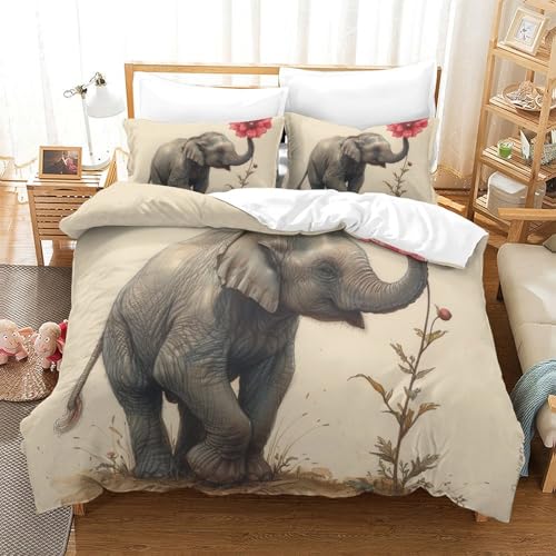 Parure de lit microfibre super douce 260x220 avec housse de couette 3D - 2