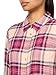 Lucky Brand Women's Cloud Boyfriend Flannel Shirt, Magenta Plaid