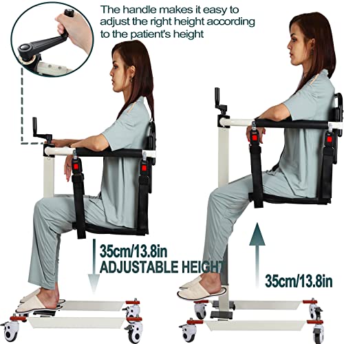 image for Hurchen Patient Lift Transfer Chair - Portable Wheelchair to Car Trans