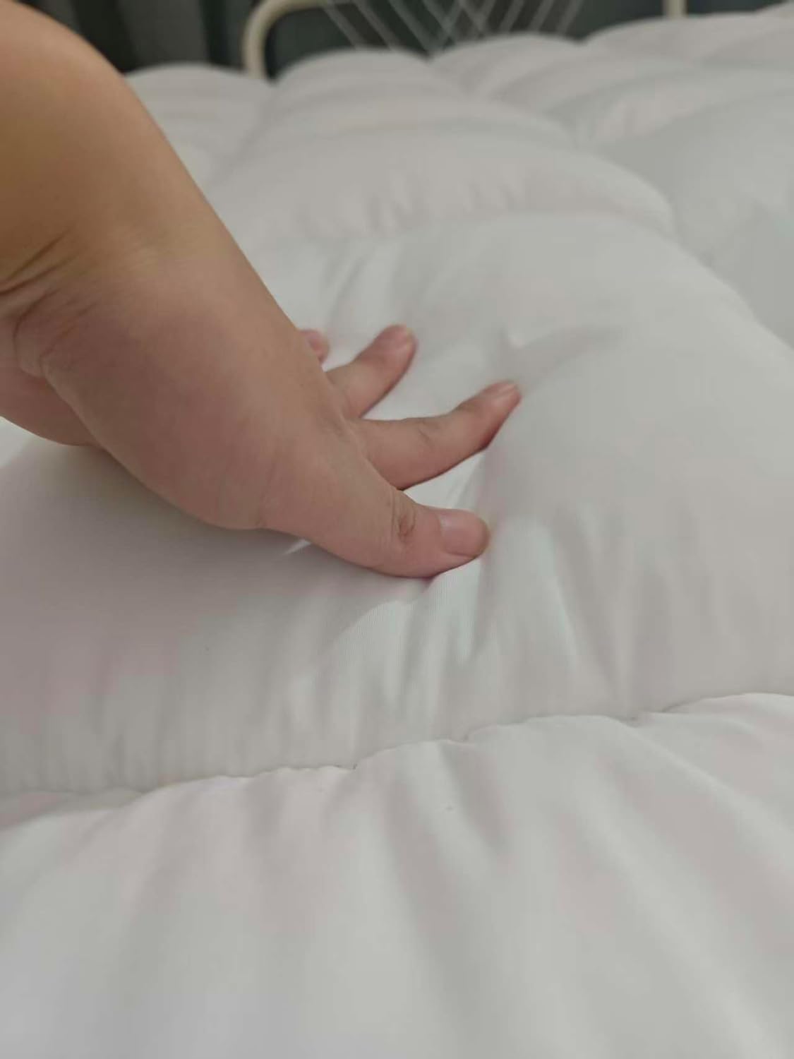 Memory Foam Mattress Topper - Soft Pillow Top Mattress Pad