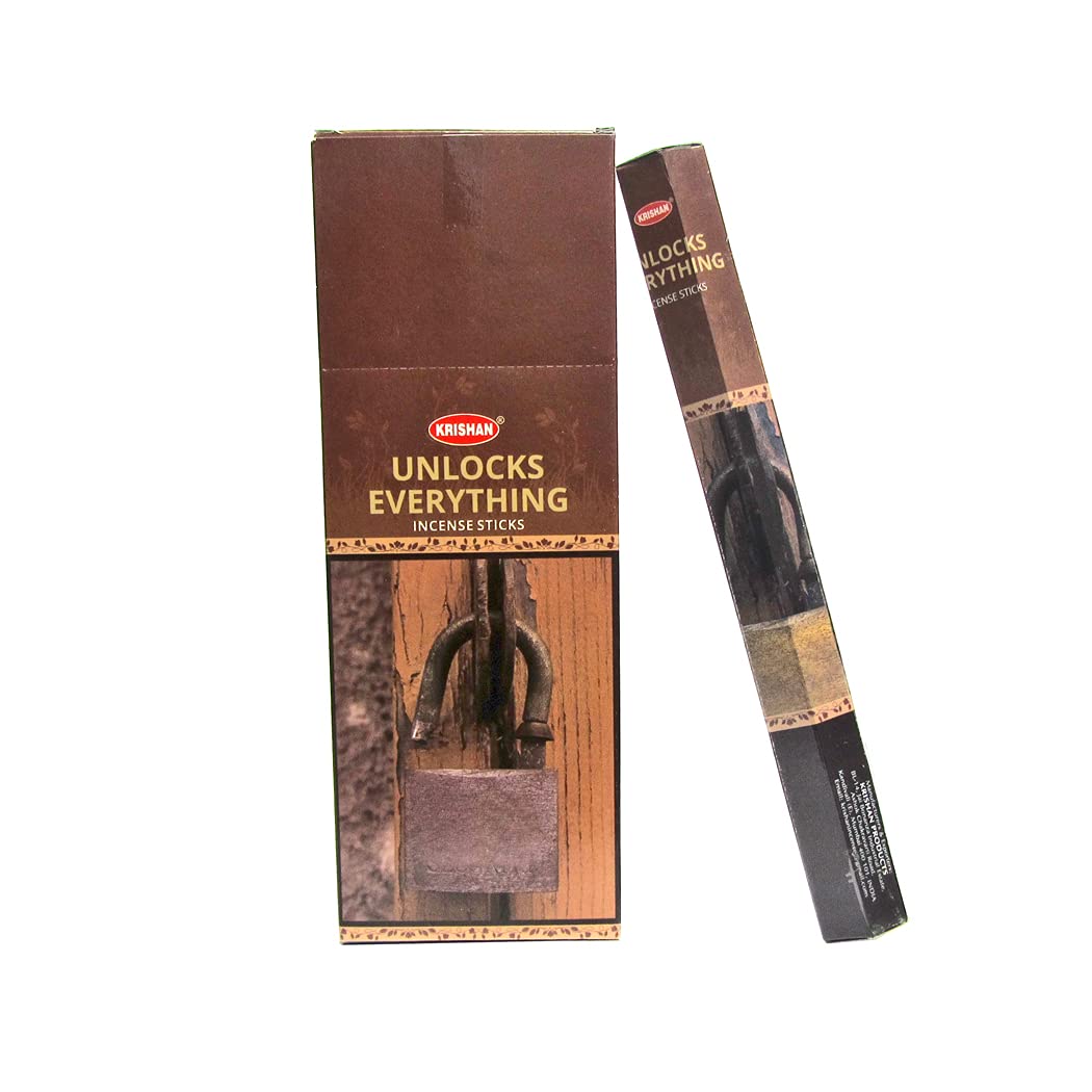 Krishan Incense Stick Unlocks Everything Perfumed Fragrance Indian 120 Joss Sticks Aroma Diffuser