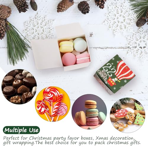 Hianjoo 24 Adventskalender zum Befüllen, 24x Geschenkbox Weihnachten Klein, Weihnachtskalender Boxen zum Selber Basteln, Adventskalender Selber Basteln - Buntes Papier